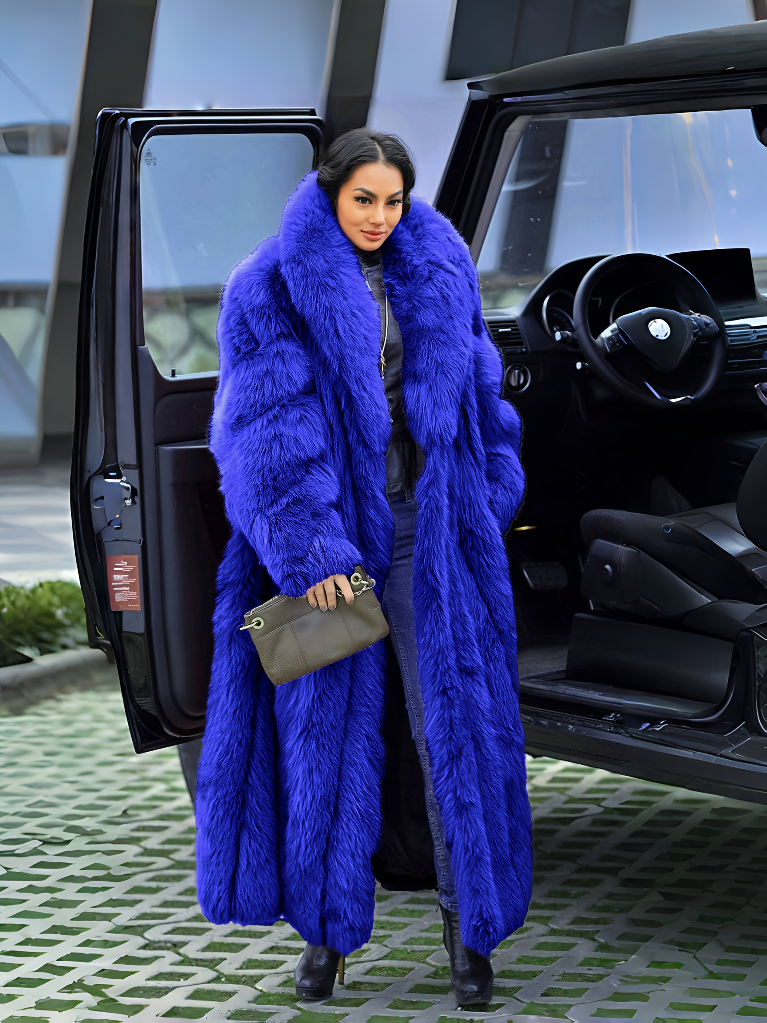 Women'S Long Formal & Casual Coat - Elegant Winter Outerwear with Front Pocket, Thick Warm Non-Stretch Fabric for Office, Parties, Everyday - Fall/Winter Clothing in Black/Other Solid Colors - Easy-Care Luxury Jacket, Ladies Winter Coats, Office Wear, Classic Silhouette, Durable Construction, Stylish Jacket, Professional Women, Party Attire, Minimalist Design, Highquality Material, Fashionconscious Women